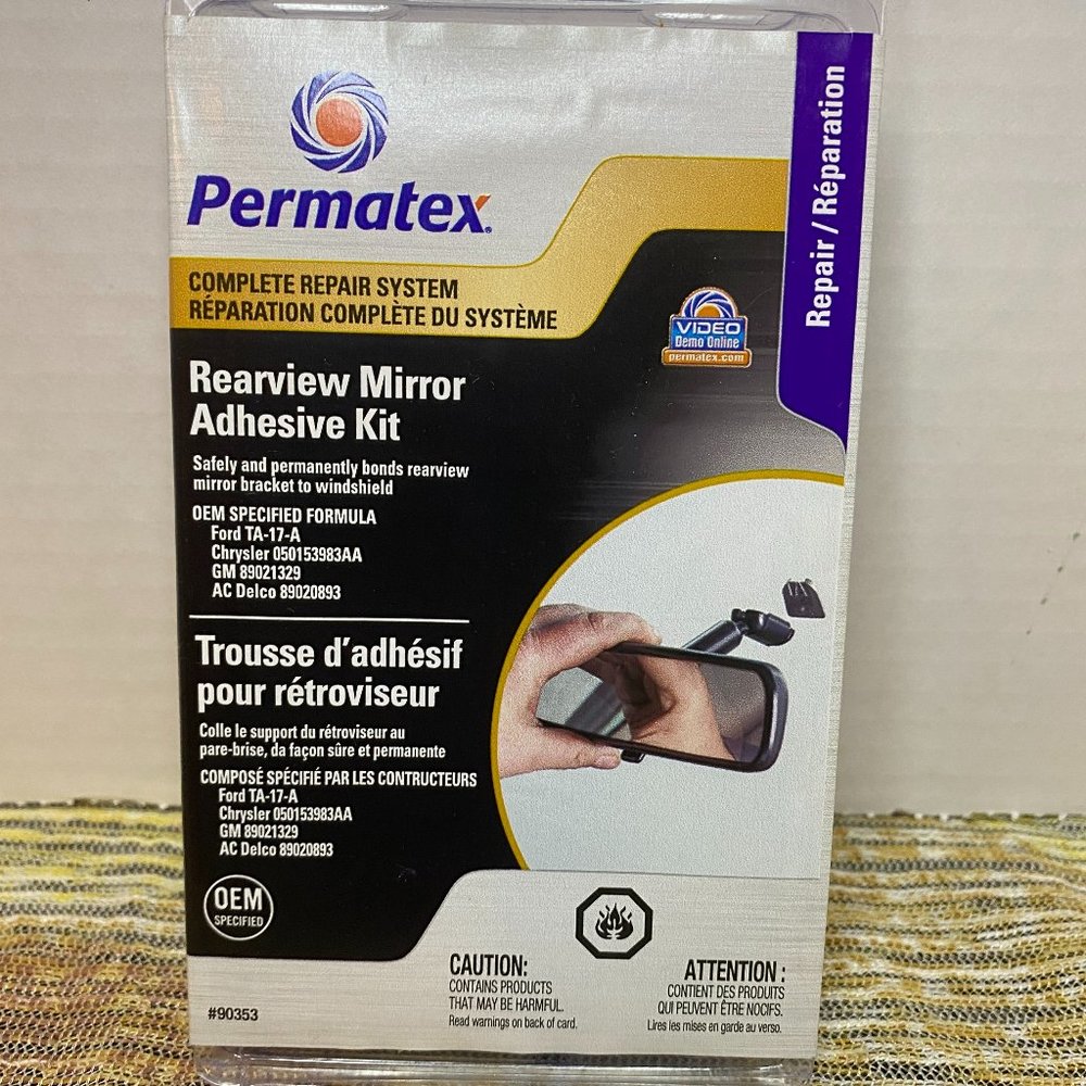 Permatex Rearview Mirror Adhesive Kit  #90353
